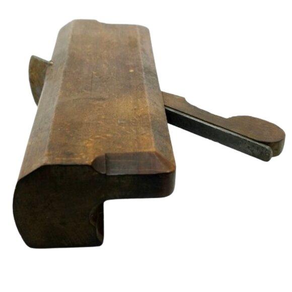 ANTIQUE Wood Planer DECORATIVE MOLDING PLANE COLLECTIBLE HAND TOOL - Picture 2 of 5